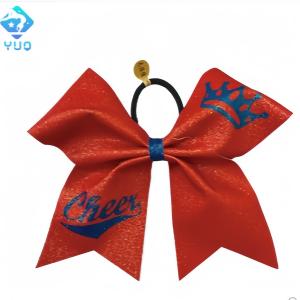 YUQ All Star Princess Custom Hair Bow with Sublimated pattern and Ombre Performance
