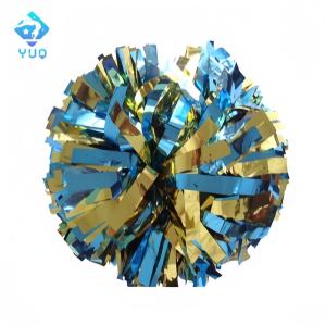 YUQ Custom Color Matching 4 6 Inch PET Cheer Poms Factory Price Cheerleading Pom Poms